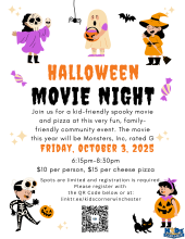 Kids' Corner Halloween Movie Night 2025 